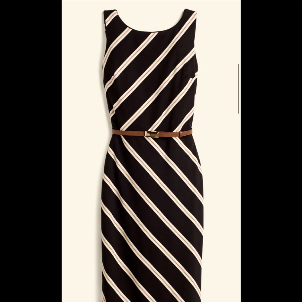 WBHM Diagonal stripe sheath dress size 4